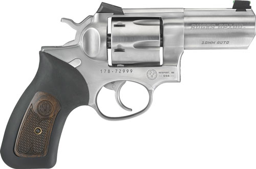 Ruger GP100 Wiley Clapp 10mm Revolver, 3" Barrel, Stainless product image