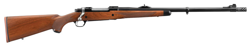 Ruger M77 Hawkeye African .375 Ruger Blued Rifle with Muzzle Brake System