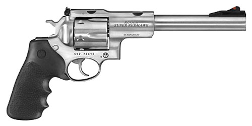 Ruger Super Redhawk .44 Magnum Revolver, 7.5" Barrel, 6-Round, Hogue Tamer Grip, Stainless