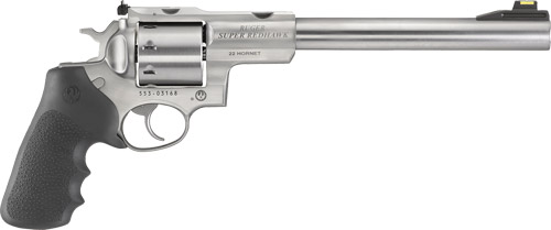 Ruger Super Redhawk .22 Hornet Revolver, 9.5" Barrel, 6-Round, Hogue Tamer Grip, Stainless