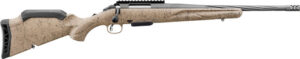 Ruger American Gen II Ranch 5.56 NATO Bolt-Action Rifle, 16.1" Barrel, Cobalt Cerakote Finish, Flat Dark Earth Splatter Synthetic Stock