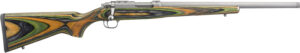 Ruger 77/22 .22 Hornet, Green Mountain Laminate Stock, Stainless Finish