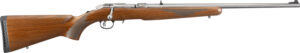Ruger American Rimfire .22 LR Rifle, 22" Barrel, Satin Stainless Finish, American Walnut Stock, 10-Round