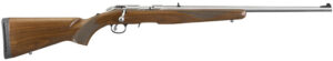 Ruger American Rimfire .17 HMR Rifle, 22" Barrel, Satin Stainless Finish, American Walnut Stock, 9-Round