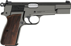 Springfield Armory SA-35 polished blued 9mm pistol with walnut grips
