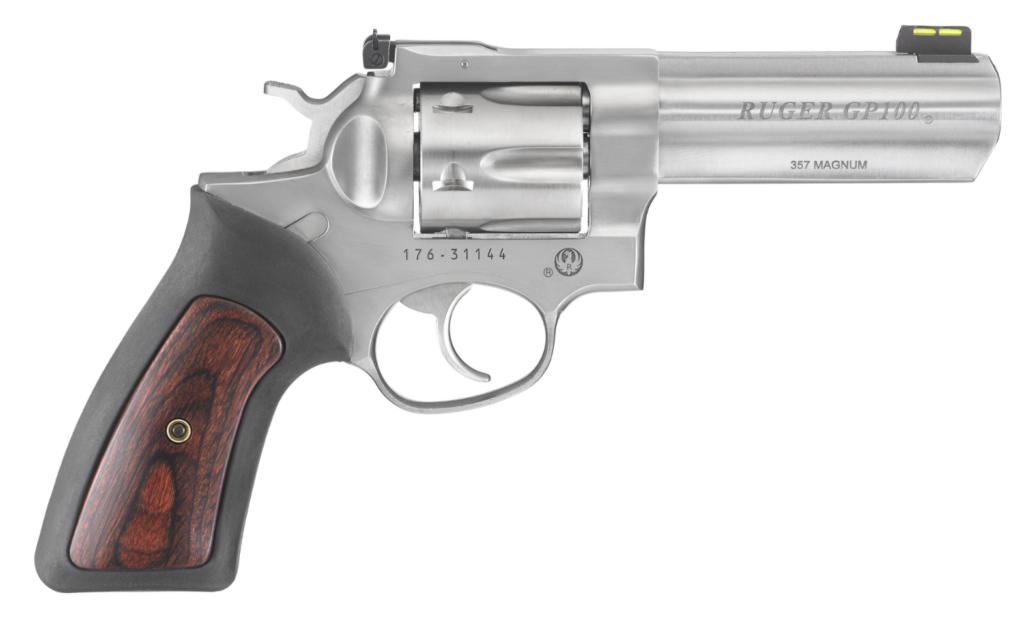 Ruger GP100 .357 Magnum Revolver, 4" Barrel, Stainless product image