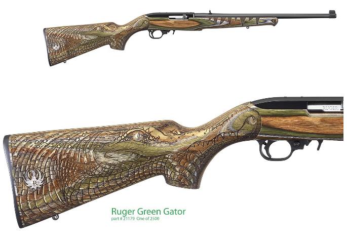 Ruger 10/22 Gator Laminate Stock .22 LR Rifle, Model 21179