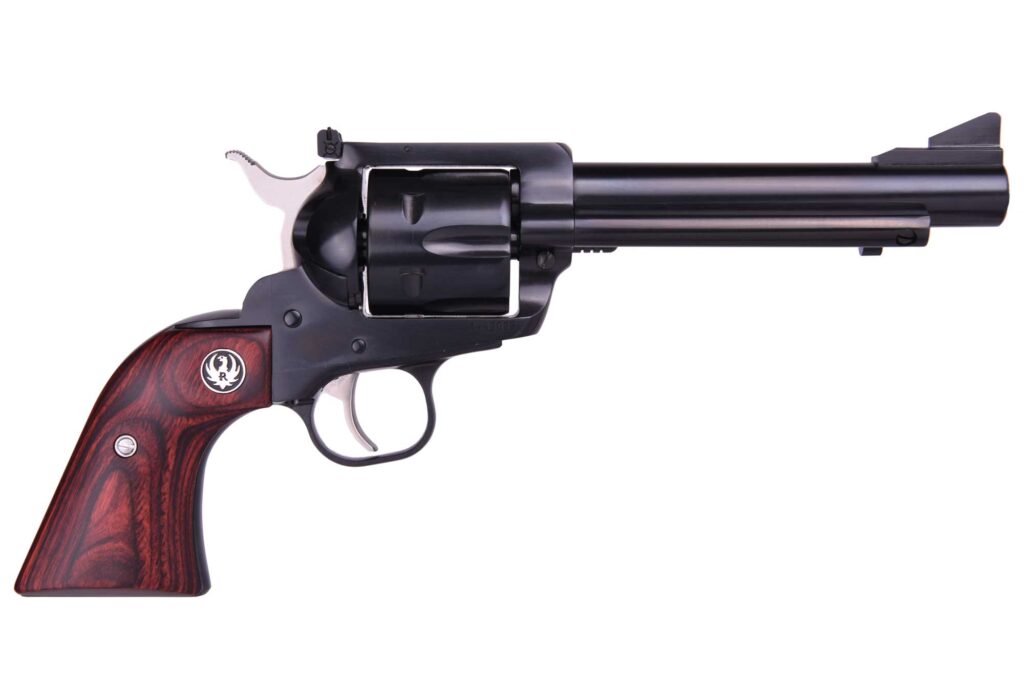 Ruger Blackhawk Flattop .357 Magnum / 9mm Revolver, 5.5" Barrel, Blued, Wood Grip product image