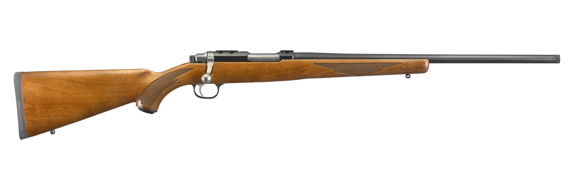 Ruger 77/17 .17 WSM, Walnut Stock, Blued Finish - Image 2