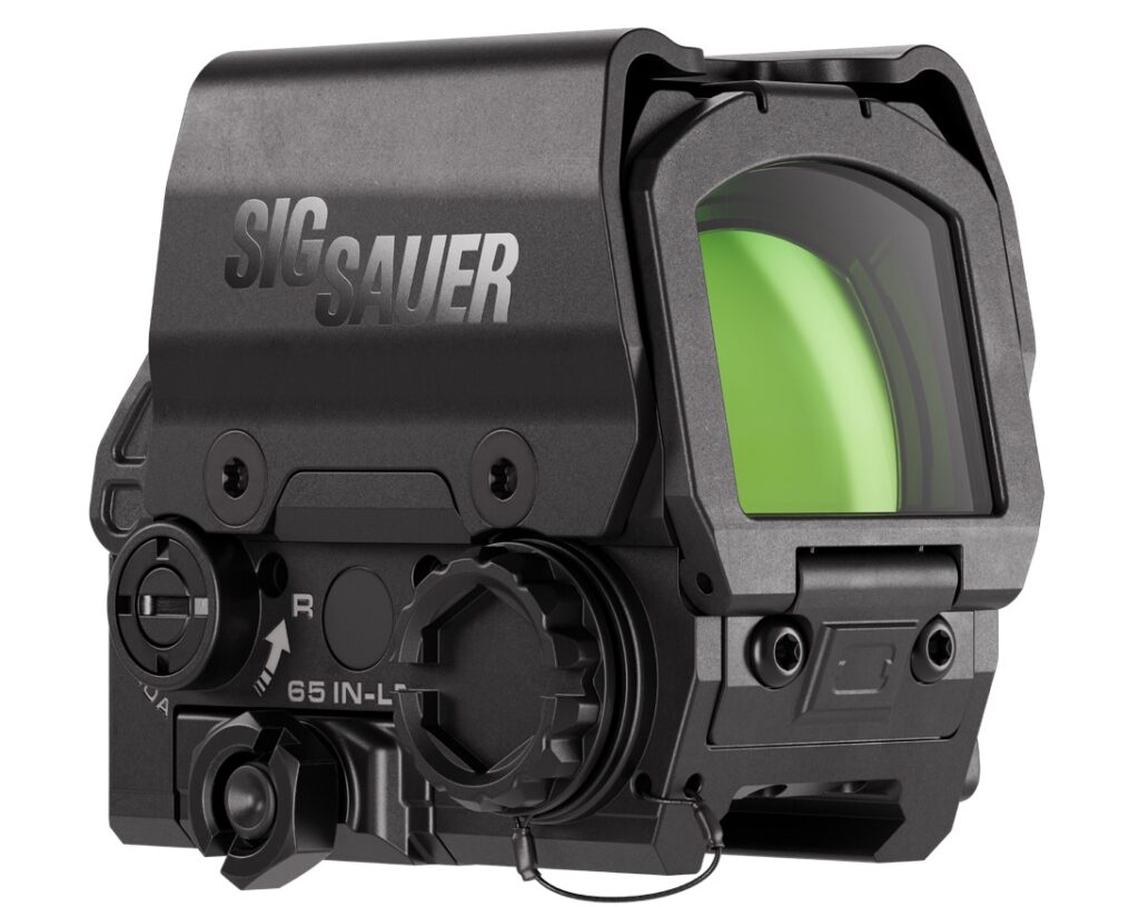 SIG ROMEO8T-AMR shroud 1x40 mm Quad Ballistic Circle Dot 2.0 red dot sight, black titanium shroud