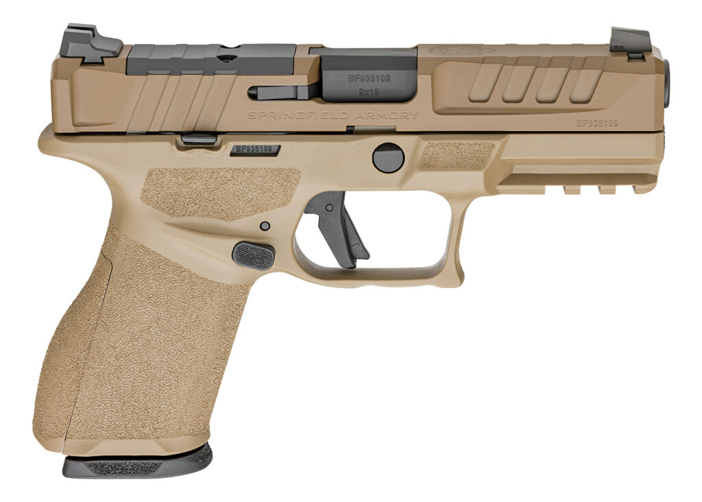 Springfield Armory Echelon 4.0C 9mm 4-Inch Pistol, Desert FDE, 15-Round, U-Dot Sights