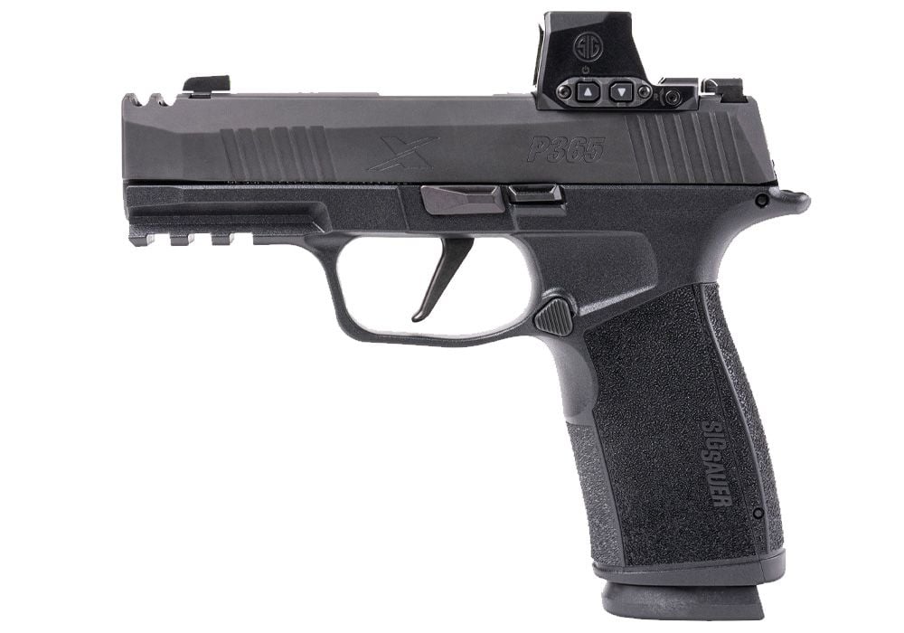 SIG P365 XMACRO Comp 9mm pistol with factory ROMEO-X Compact