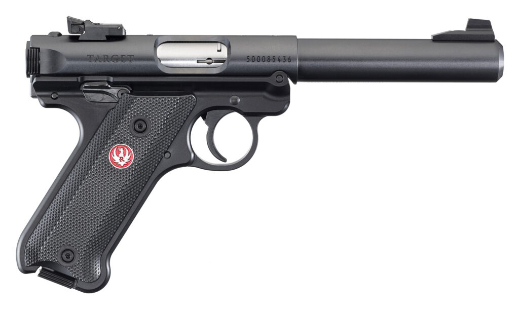 Ruger Mark IV Target .22 LR Pistol, Blued CA Compliant, 5.5" Bull Barrel, 10+1 product image