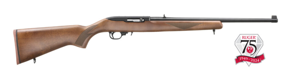 Ruger 10/22 75th Anniversary Sporter .22 LR 18.5" Black/Walnut Rifle