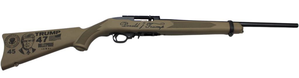 Ruger 10/22 Carbine Trump 2.0 47th .22 LR 18.5" FDE Rifle, 10-Round