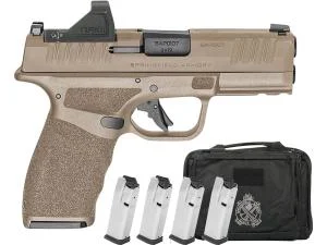 Springfield Armory Hellcat Pro OSP 9mm 3.7-Inch Pistol 17+1/15+1 Gear Up Package CT-1500 Red Dot FDE product image