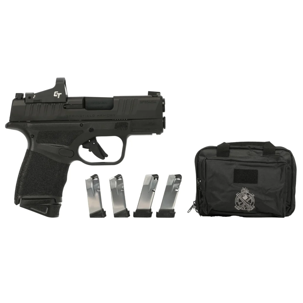 Springfield Armory Hellcat OSP 9mm 3-Inch Pistol 10+1 Gear Up Package CT-1500 Red Dot Black product image