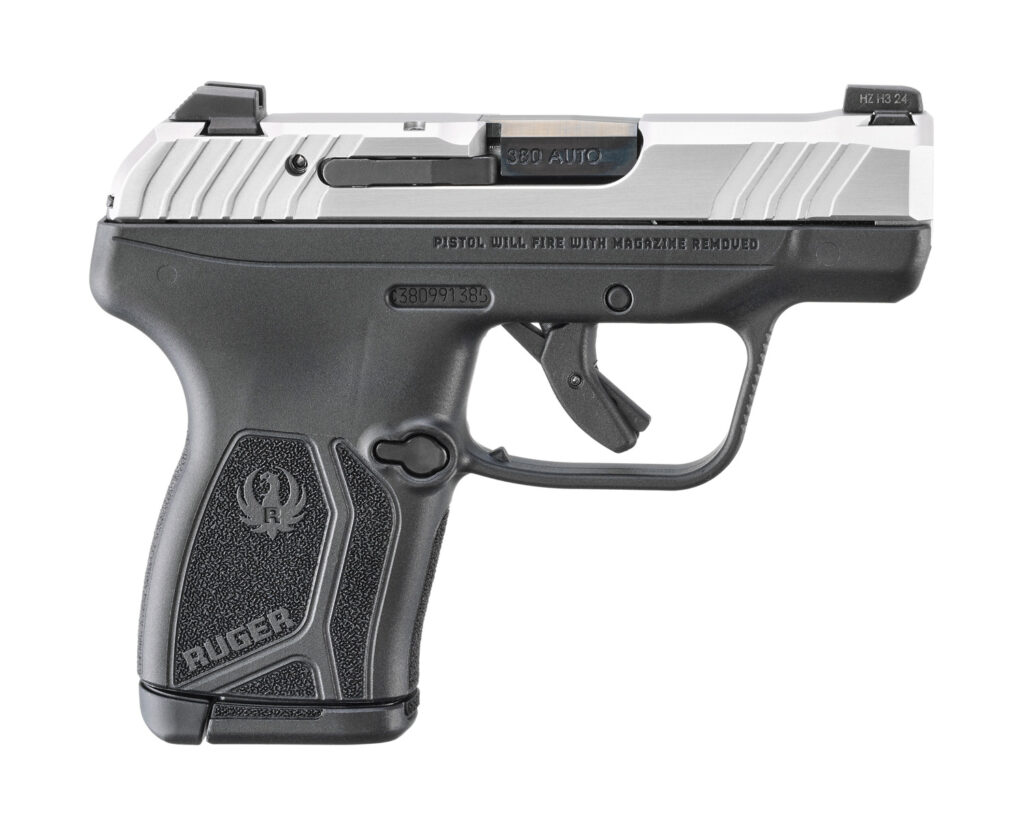 Ruger LCP MAX .380 Auto Manual Safety Pistol, Stainless/Black, 10-Round product image