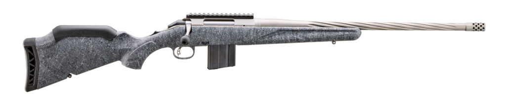Ruger American Gen II 22 ARC Bolt-Action Rifle, 20" Threaded Barrel, Gray Splatter Synthetic Stock, 10-Round