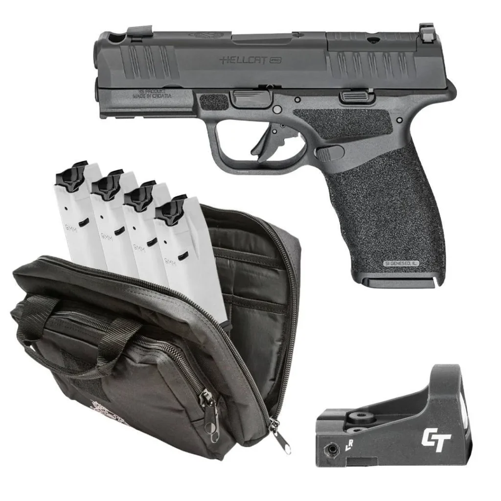 Springfield Armory Hellcat Pro OSP 9mm Pistol 15+1 Gear Up Package CT-1500 Red Dot Black product image