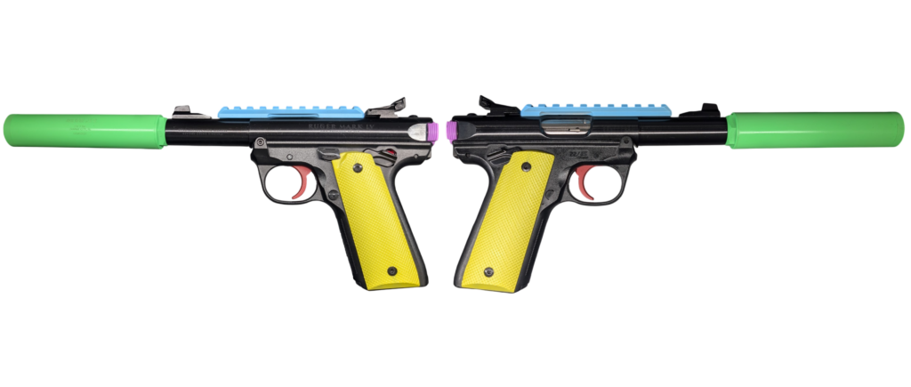 Ruger Mark IV 22/45 .22 LR Pistol, Parrot Can Kit, 4.4" Threaded Barrel, 10+1 product image