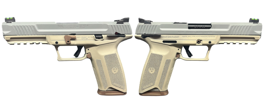 Ruger-5.7 5.7x28mm Pistol, 4.9" Barrel, 20+1, Badger Finish, Manual Safety