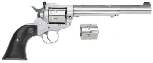 Ruger Single-Six .22 LR/.22 WMR Revolver, 7.5" Barrel, 6-Round, Convertible, Hunter, Stainless