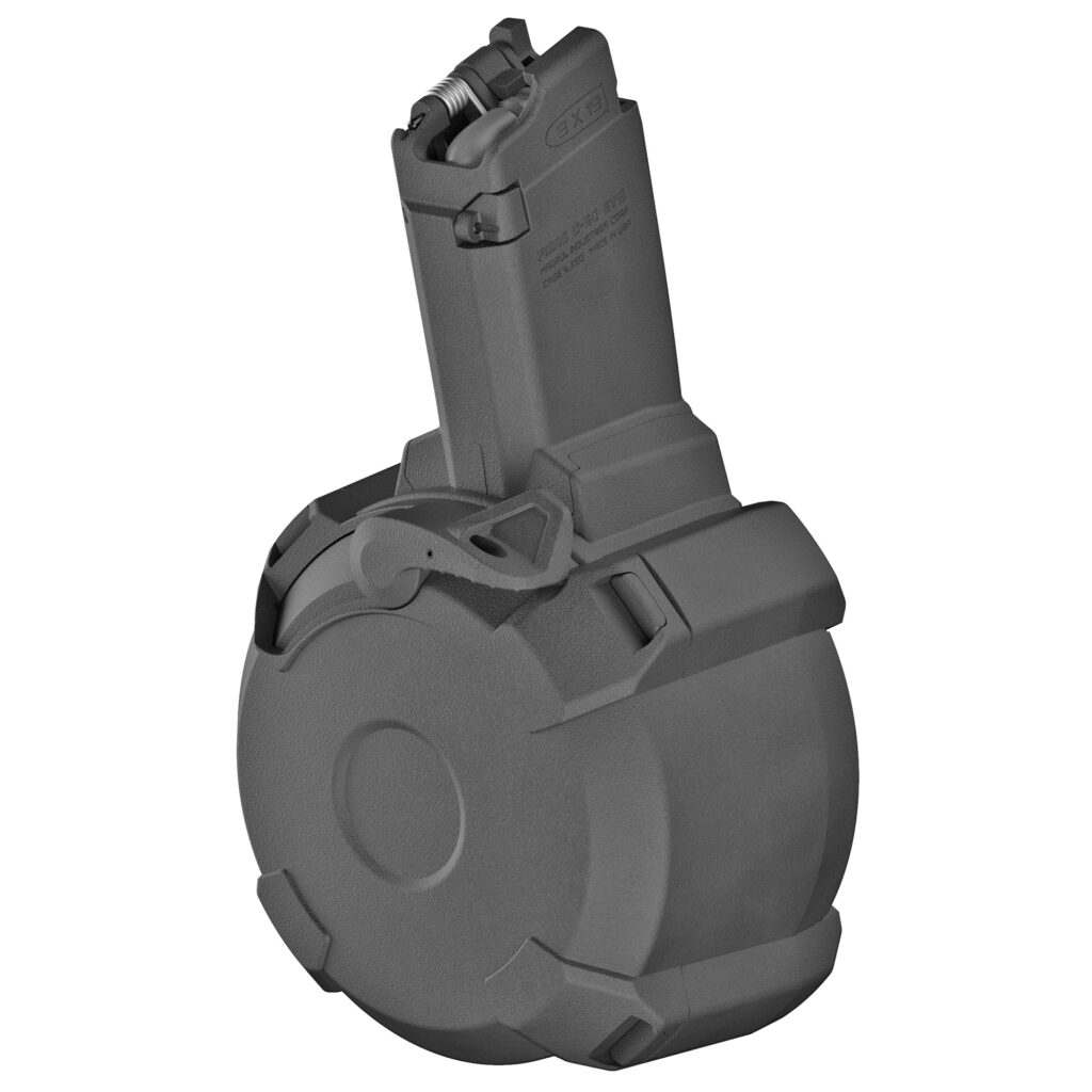 Magpul PMAG D-50 EV9 Drum Magazine, CZ Scorpion EVO 3, 9mm, 50-Round, Black