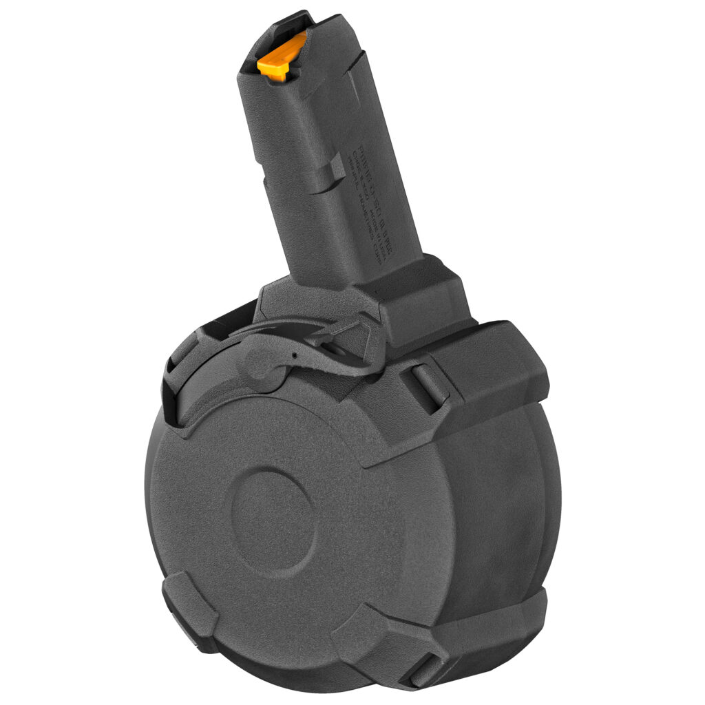 Magpul PMAG D-50 GL9 PCC Drum Magazine, Glock-Pattern 9mm PCC, 50-Round, Black
