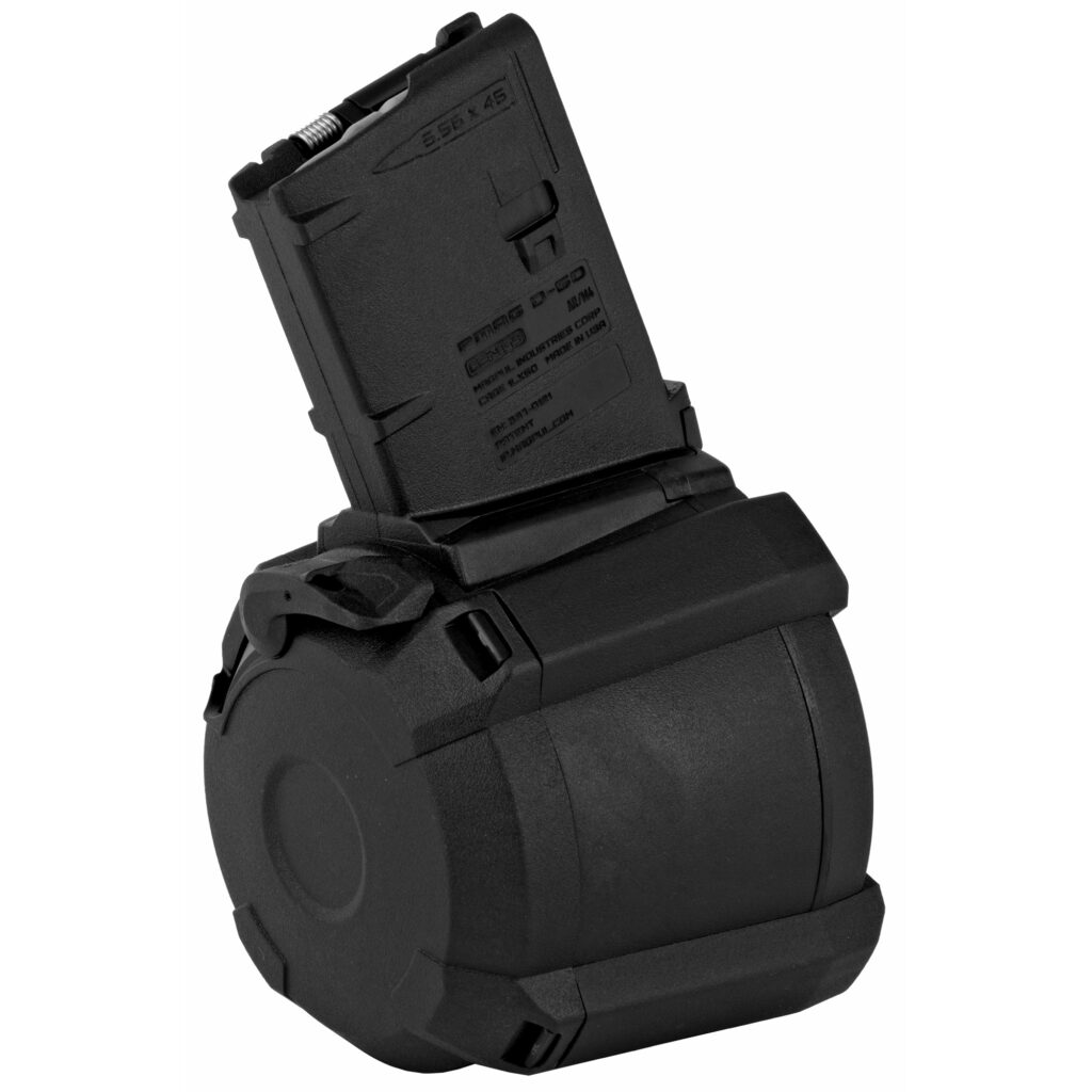 Magpul PMAG D-60 AR/M4 Gen M3 Drum Magazine, .223 Rem/5.56 NATO, 60-Round, Black