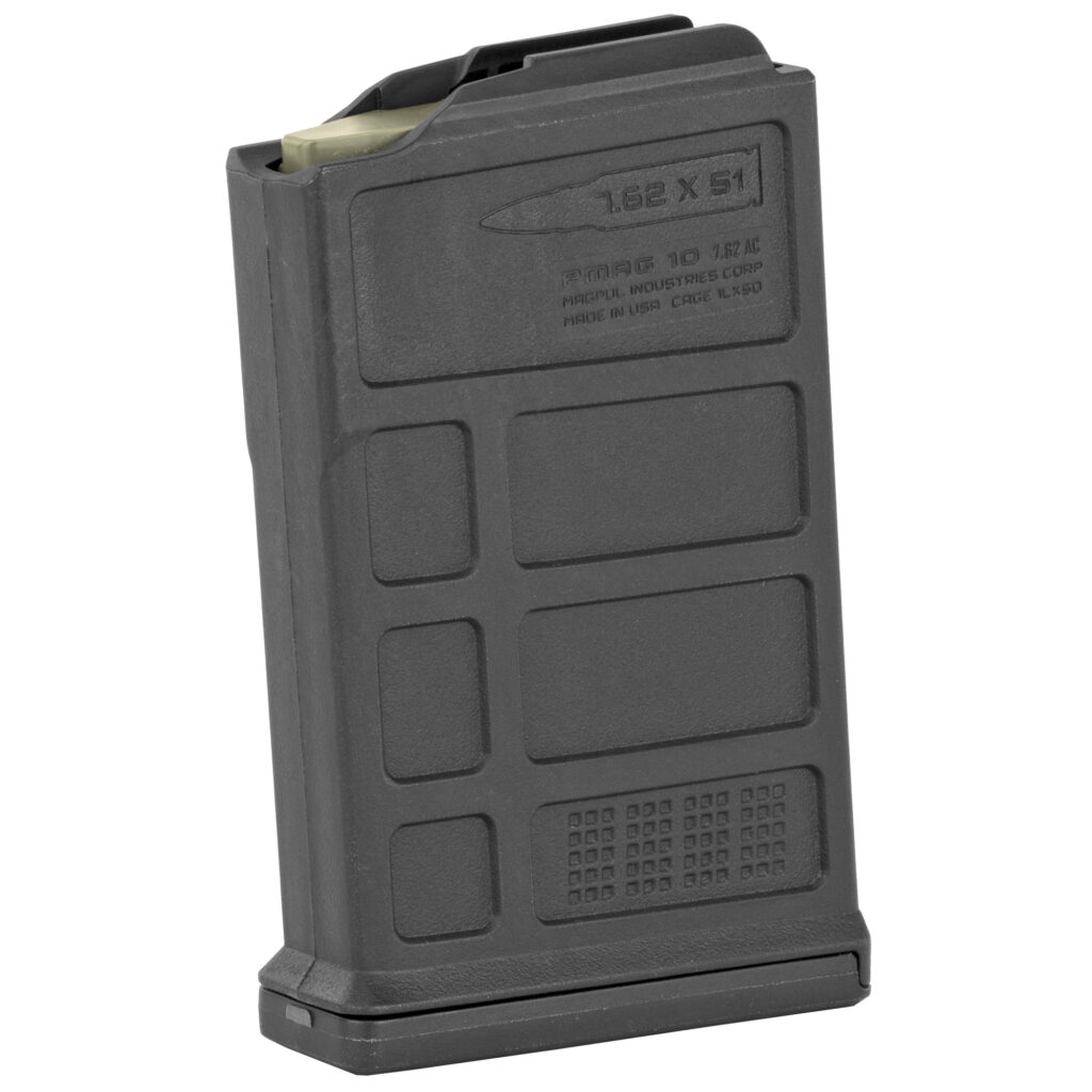 Magpul PMAG 10 7.62 AC Magazine, 7.62x51 NATO/.308 Win, 10-Round, Black