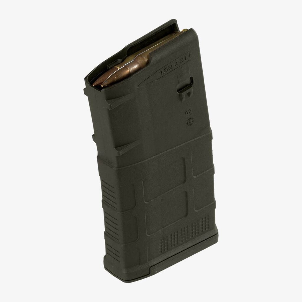 Magpul PMAG 20 LR/SR Gen M3 Magazine, .308/7.62, 20-Round, Olive Drab Green