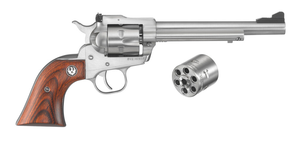 Ruger Single-Six .22 LR/.22 WMR Revolver, 6.5" Barrel, 6-Round, Convertible, Stainless