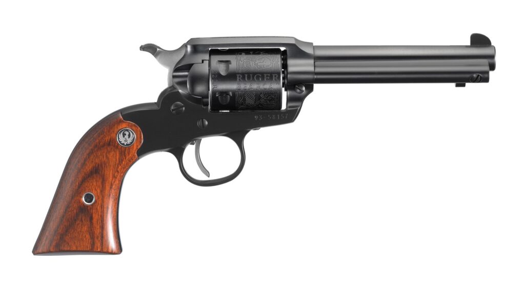 Ruger Bearcat .22 LR Revolver, 4" Barrel, 6-Round, Hardwood Grip, Blued