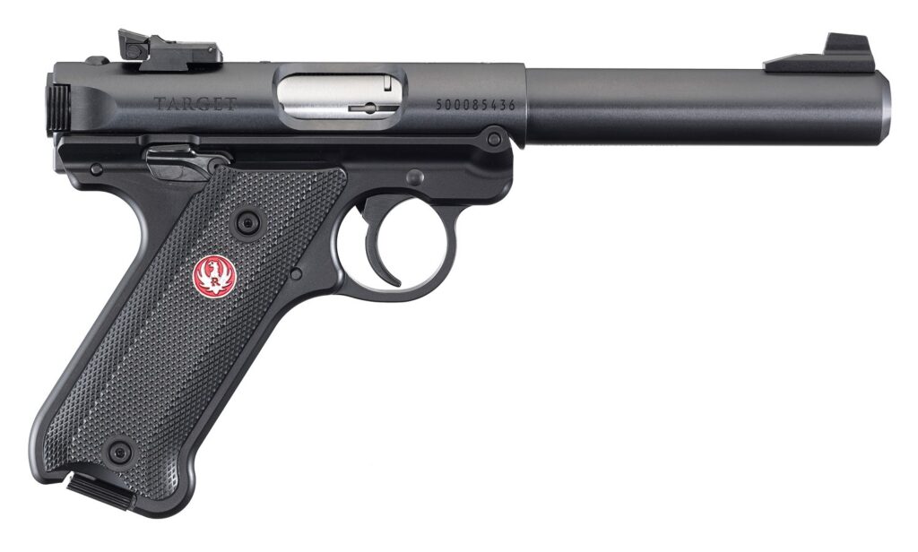 Ruger Mark IV Target .22 LR Pistol, Blued, 5.5" Bull Barrel, 10+1 product image