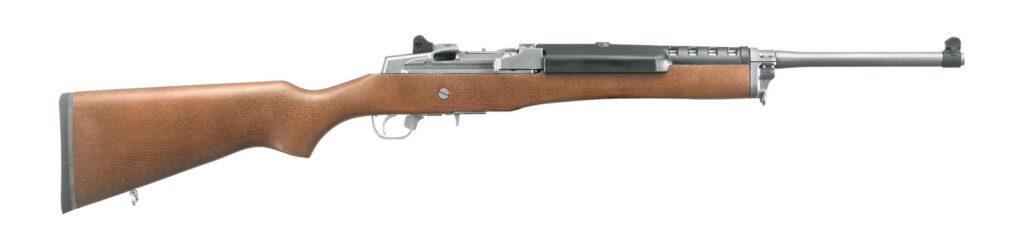 Ruger 5802 Mini-14 Ranch .223 Rem Stainless/Wood Rifle, 18.5-Inch, Two 5-Round Magazines