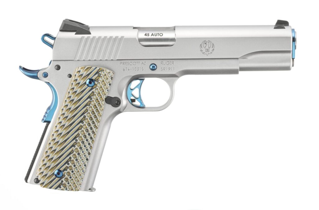 Ruger SR1911 Blue PVD TALO .45 ACP Pistol, 5" Barrel, 7+1 / 8+1 product image
