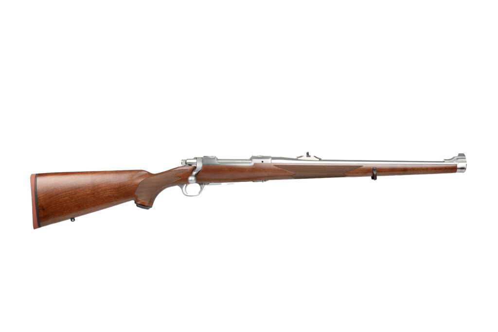 Ruger M77 RSI 6.5x55mm 18.5-Inch, Walnut Stock, Stainless Finish