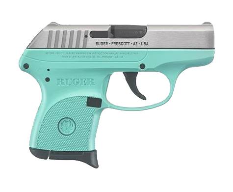 Ruger LCP .380 Auto Turquoise/Stainless Pistol, 6+1 product image