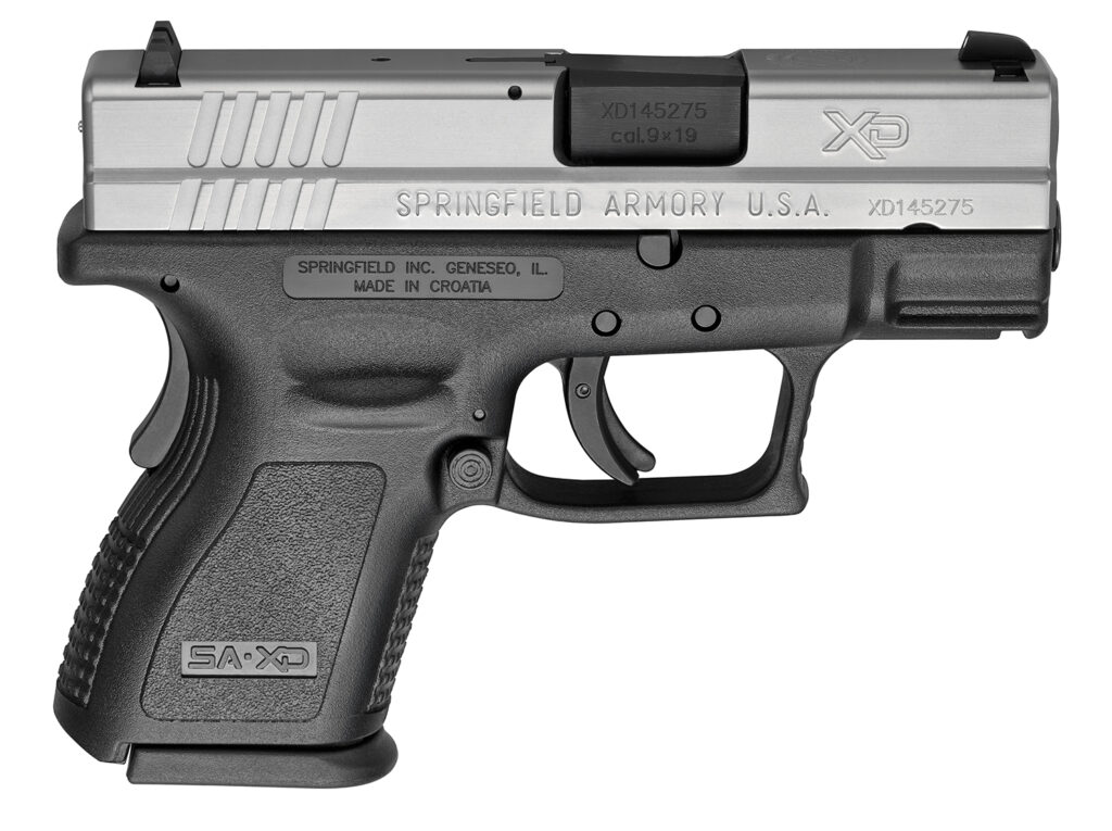 Springfield Armory XD 3-Inch Sub-Compact 9mm Stainless Low Capacity Pistol - 9mm