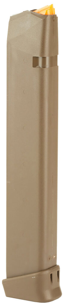 Glock G17, G19, G26, G34 and G45 9mm 33-round Flat Dark Earth Extended Magazine