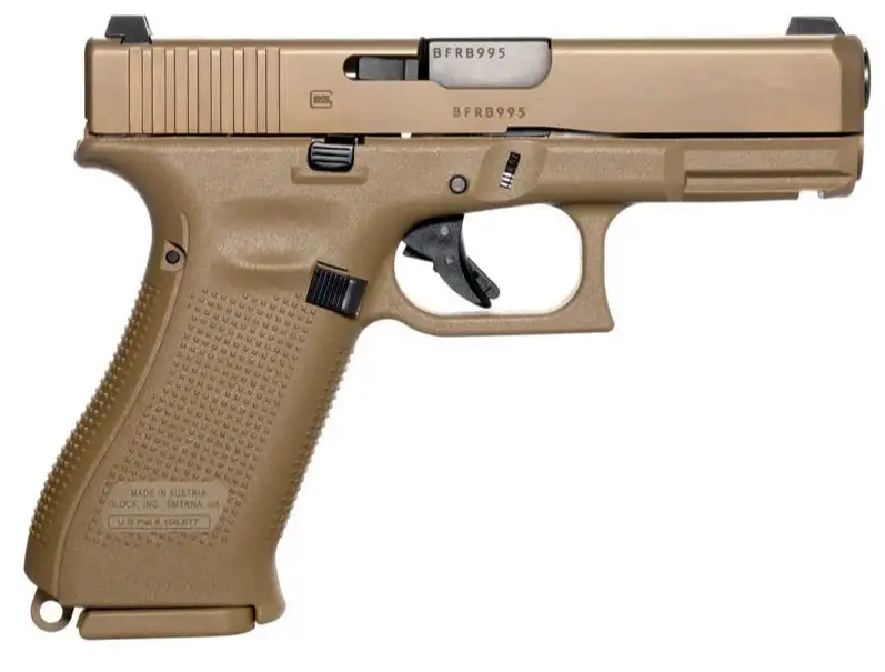 Glock 19X V-Series 9mm 4.02" 19-Round Night Sights Coyote/FDE Pistol