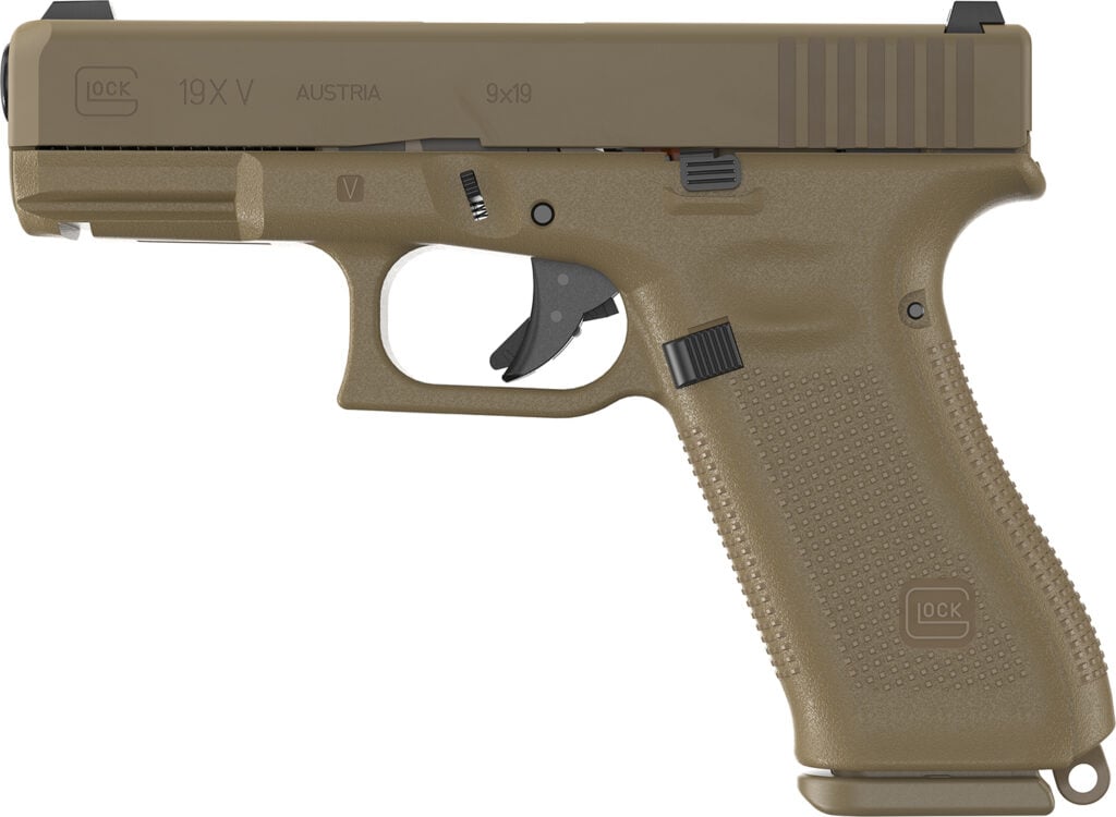 Glock 19X V-Series 9mm 4.02" 19-Round Night Sights Coyote/FDE Pistol