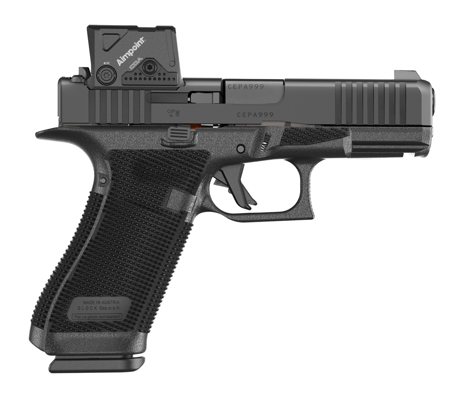 Glock 45 Gen 6 9mm 4.02" 17-Round Pistol w/Aimpoint COA