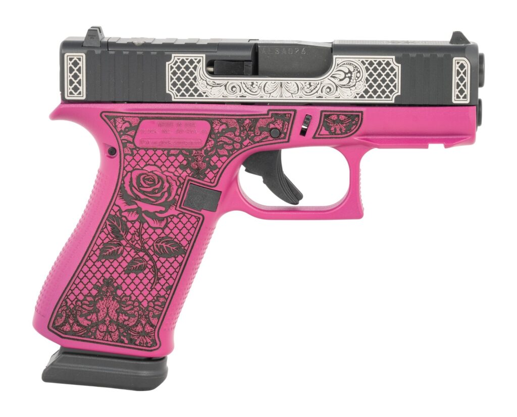 Glock 43X 9mm 3.41" 15-Round Shark Coast Custom Cerakote ORGLBC Pistol