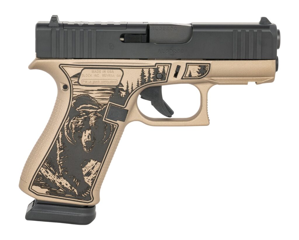 Glock 43X 9mm 3.41" 15-Round Shark Coast Custom Cerakote ORKODK Pistol