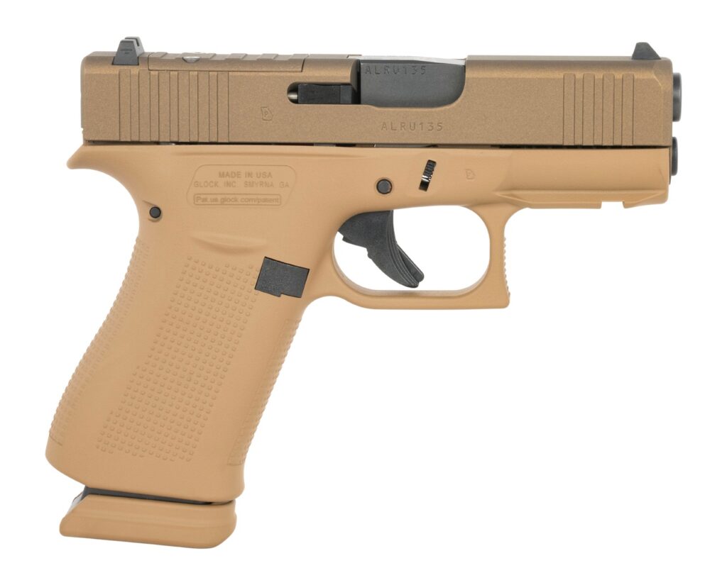 Glock 43X 9mm 3.41" 15-Round Shark Coast Custom Cerakote ORDEBOT Pistol