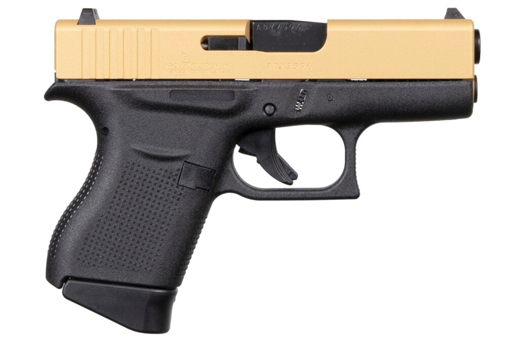 Glock 43 9mm 3.41" 6-Round Gold Slide Pistol