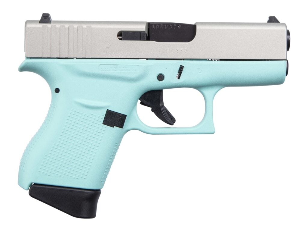 Glock 43 9mm 3.41" 6-Round Robin's Egg Blue Pistol
