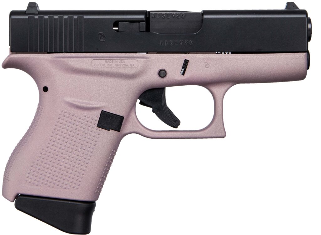 Glock 43 9mm 3.41" 6-Round Pink/Black Pistol